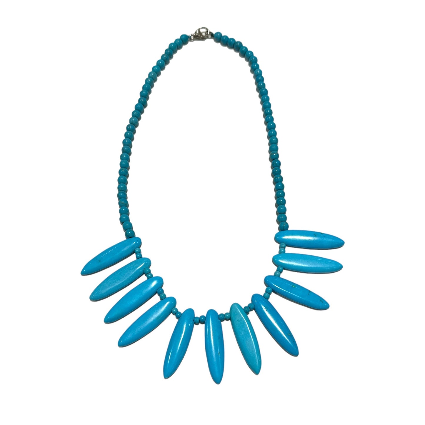 Collier howlite turquoise - Foliesbijoux