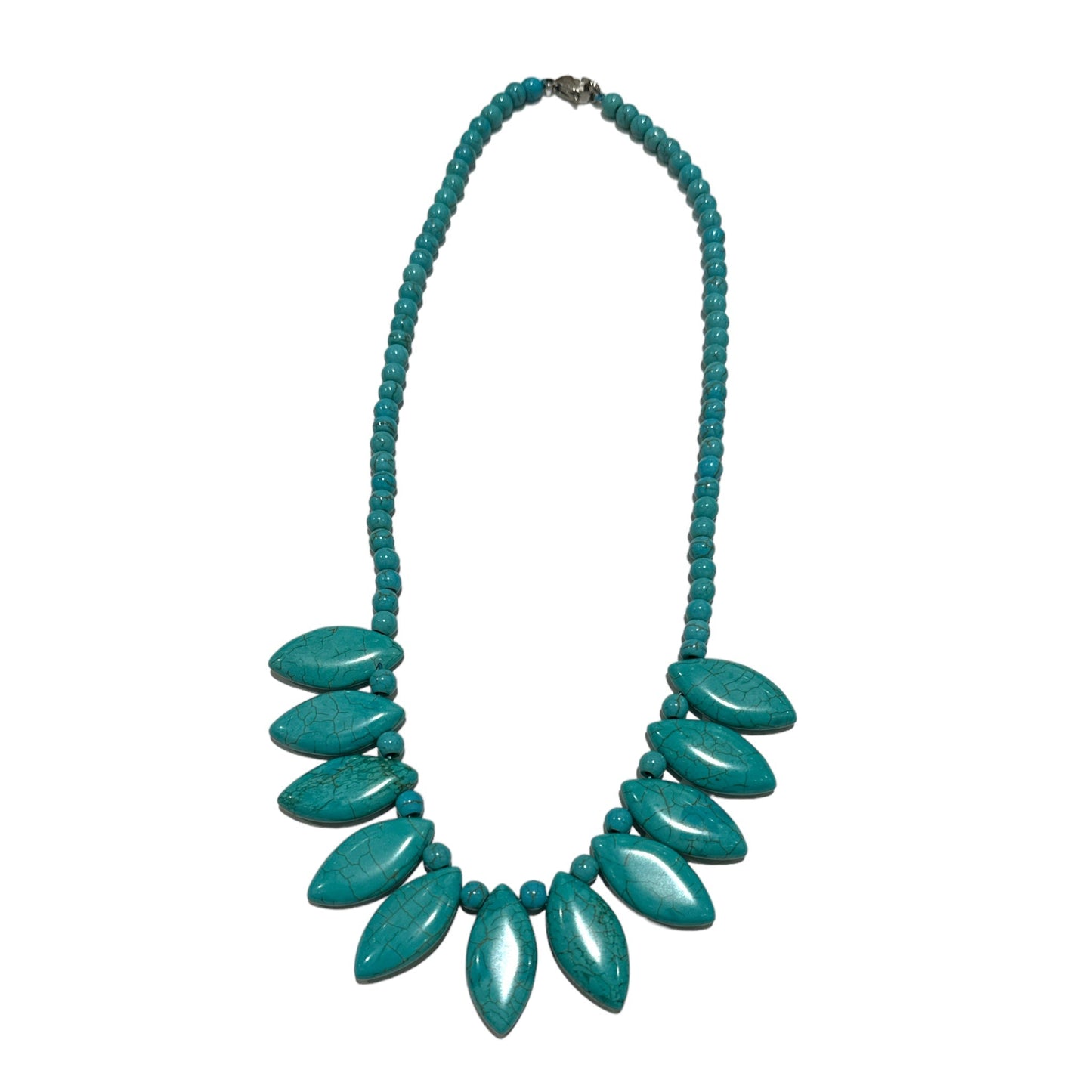 Collier howlite turquoise - Foliesbijoux