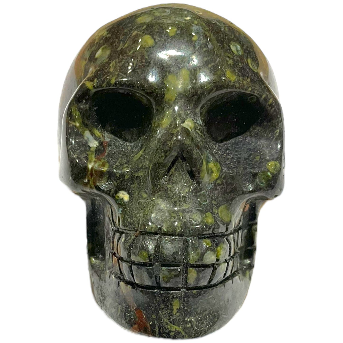 Crâne en Jaspe Sang de Dragon - Foliesbijoux