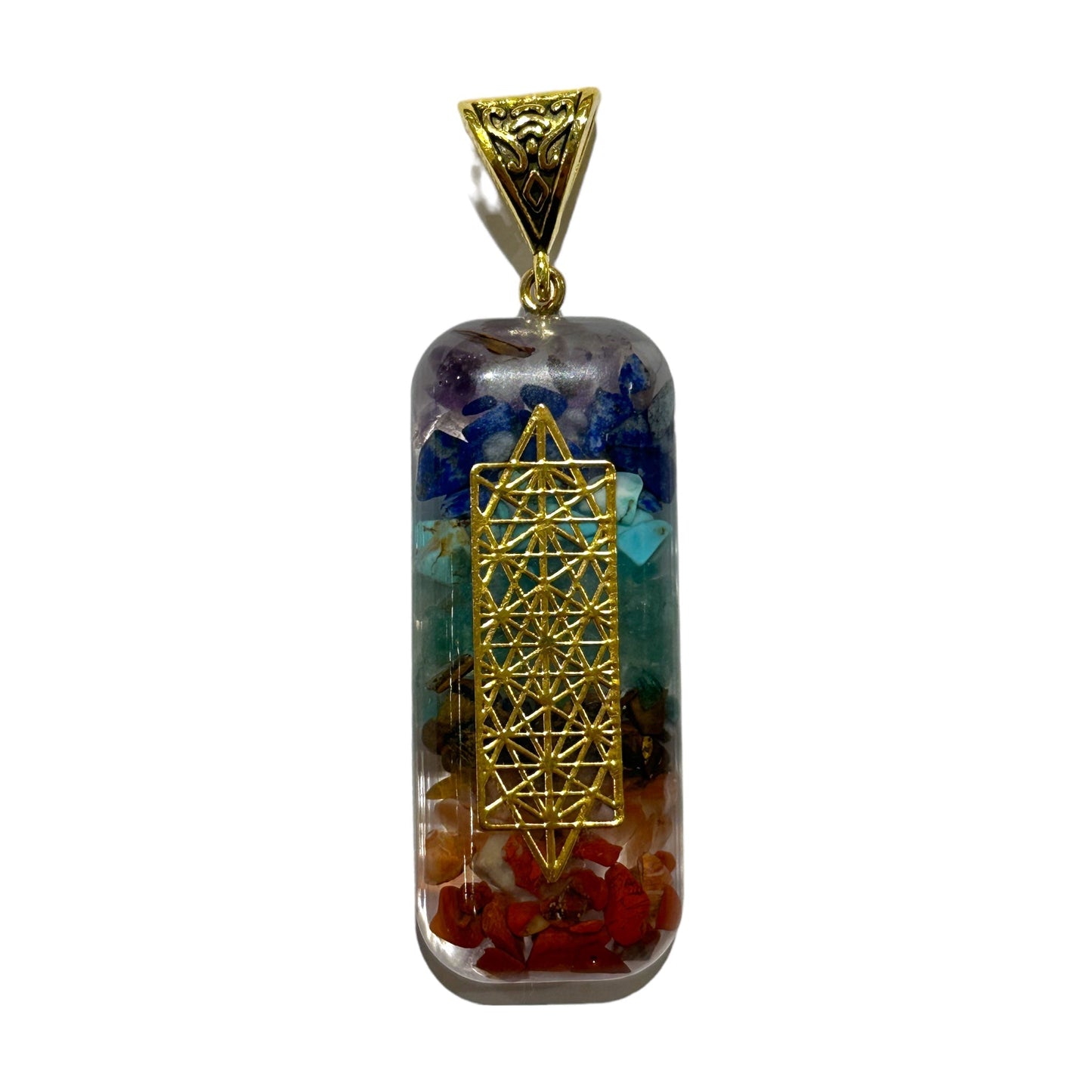Pendentif 7 chakras - Foliesbijoux
