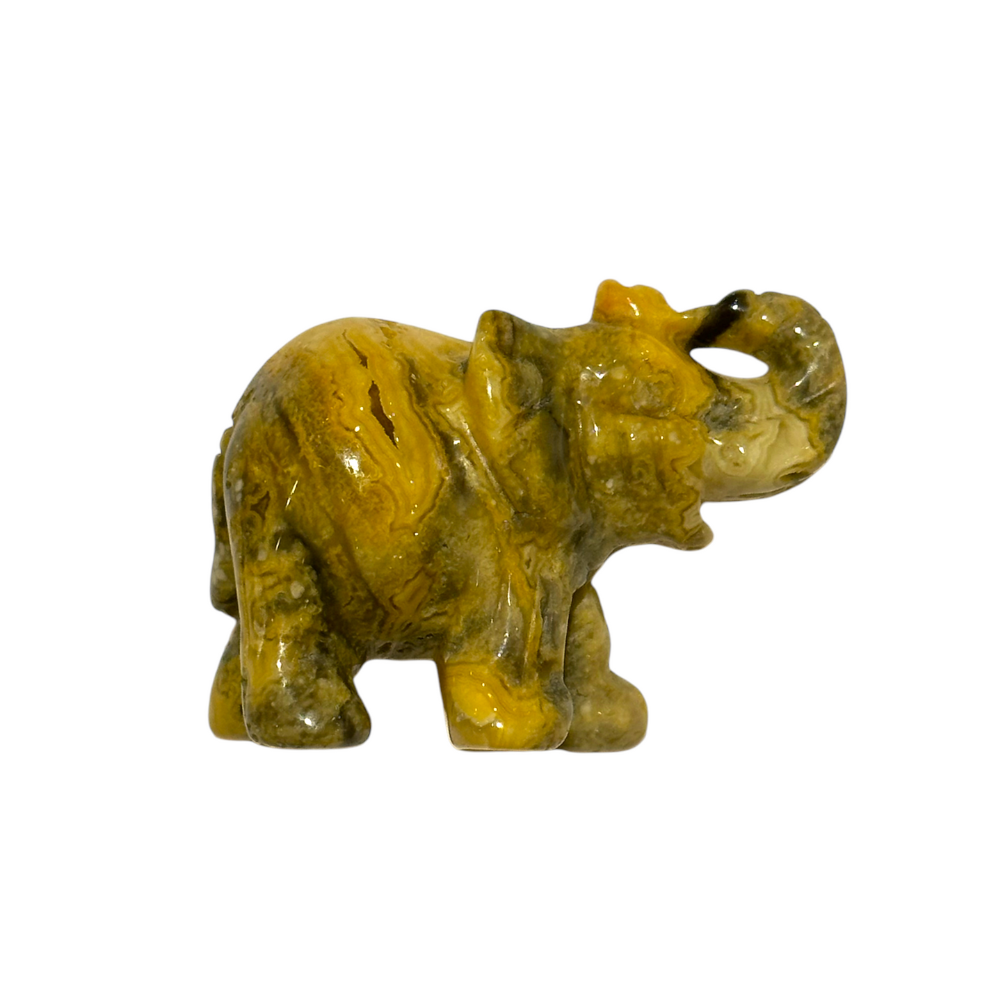Figurine Eléphant en Agate crazy - Foliesbijoux