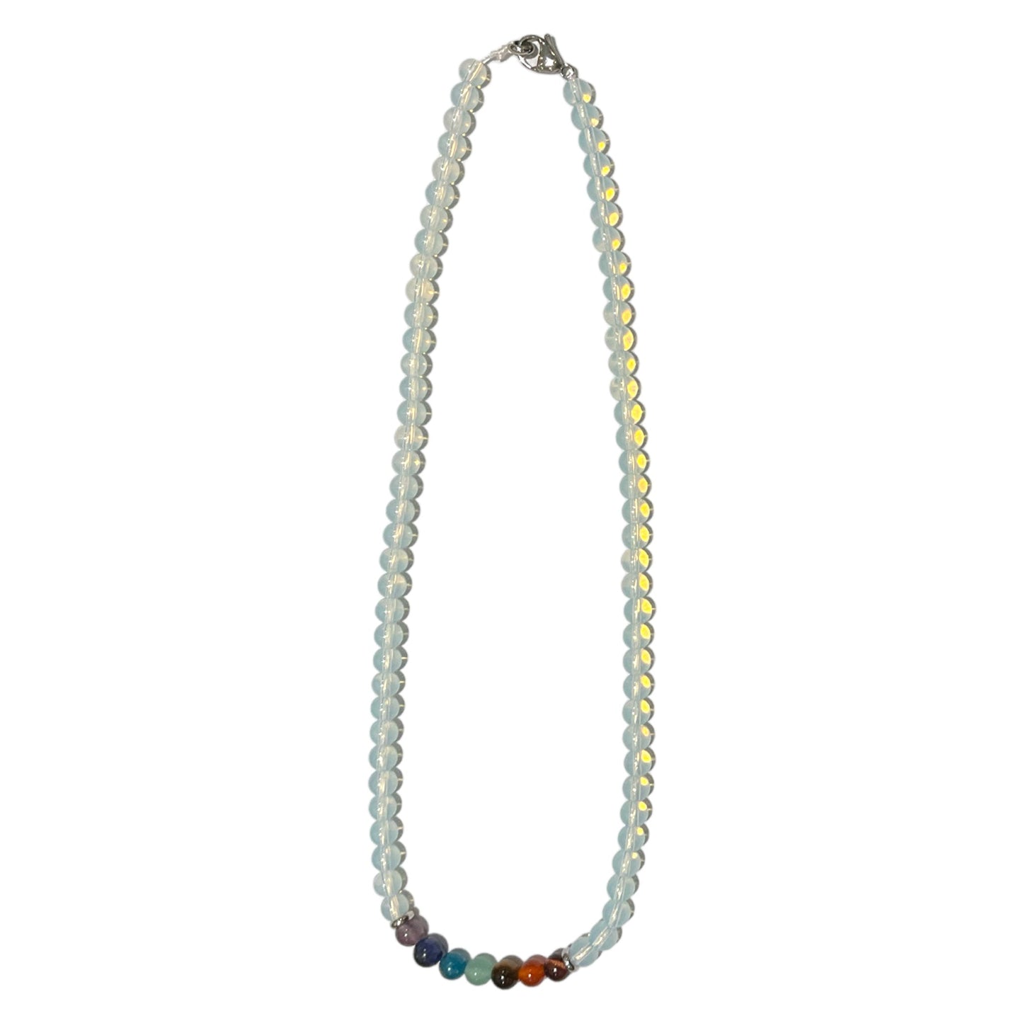 Collier boule 7 Chakras Opaline - Foliesbijoux