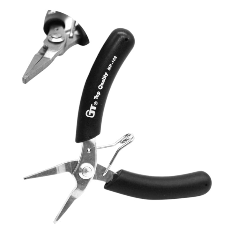 Pince à bec demi-rond de précision MP-102 – Outil de bijouterie pour le pliage et le maintien des fils