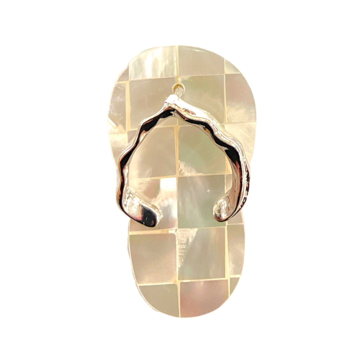 Porte clé tongue en nacre - Foliesbijoux