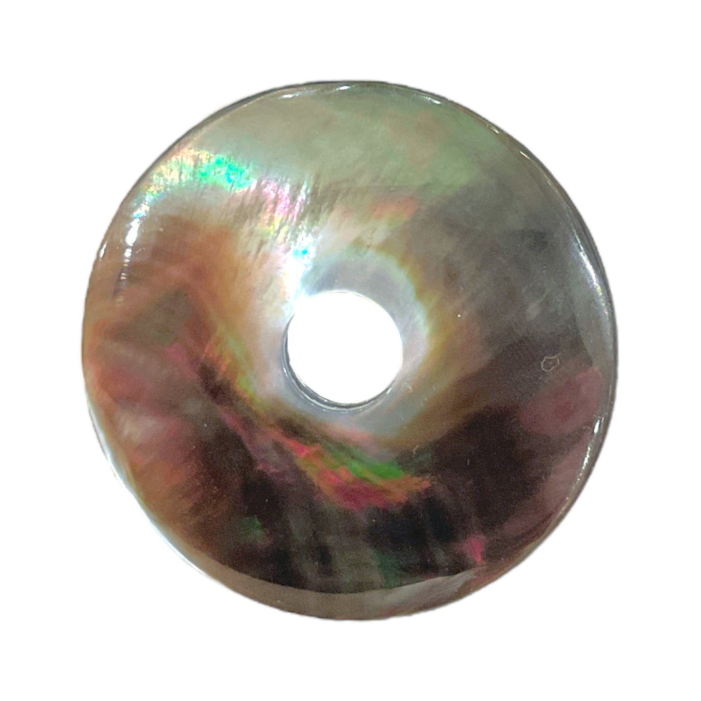 Pendentif donut en nacre d’abalone - Foliesbijoux