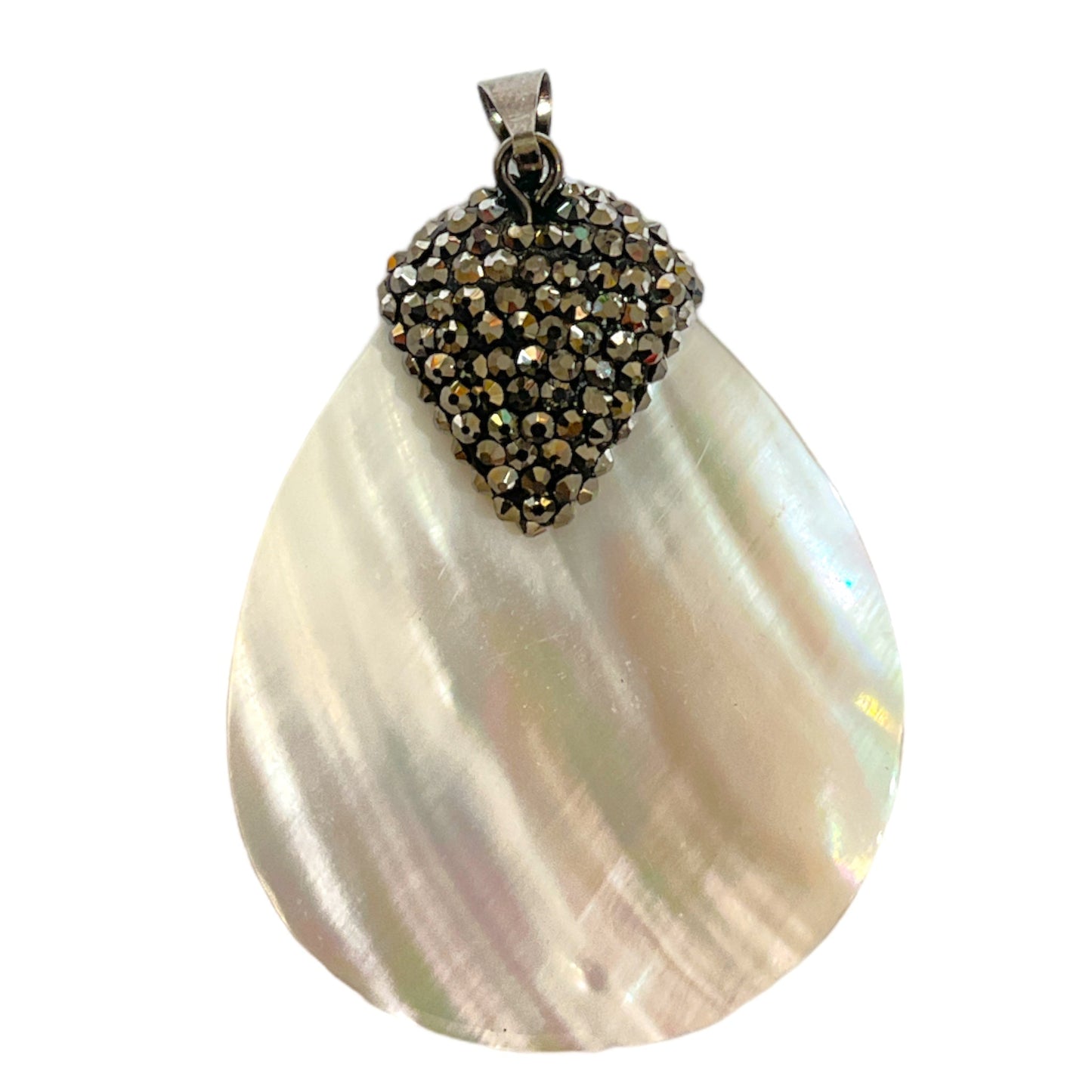 Pendentif goutte en nacre - Foliesbijoux