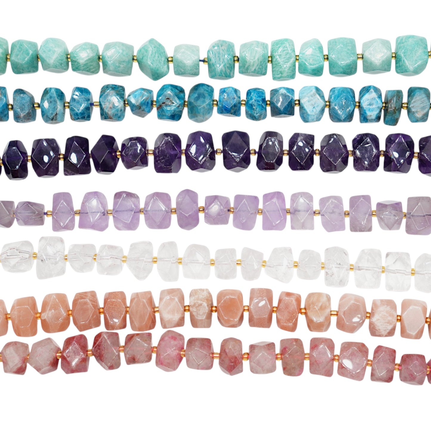 Fil de perle forme libre 12x16 mm (7 pierres disponible)