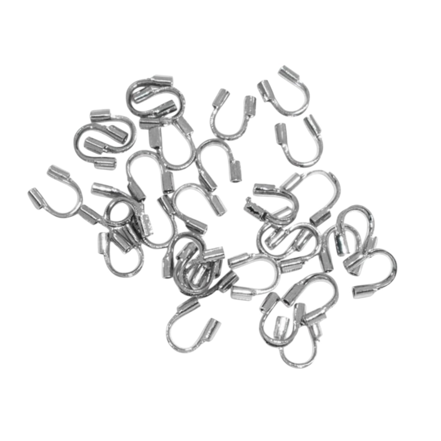 100 Protège-fil laiton réf cc354 – 5 × 5 mm — Trou de 1.5 mm (doré/argenté)