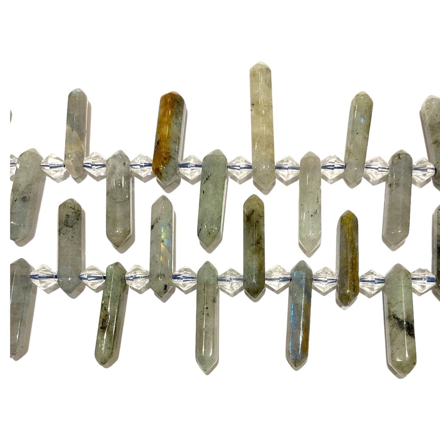 Fil pendentifs pointe Labradorite - Foliesbijoux