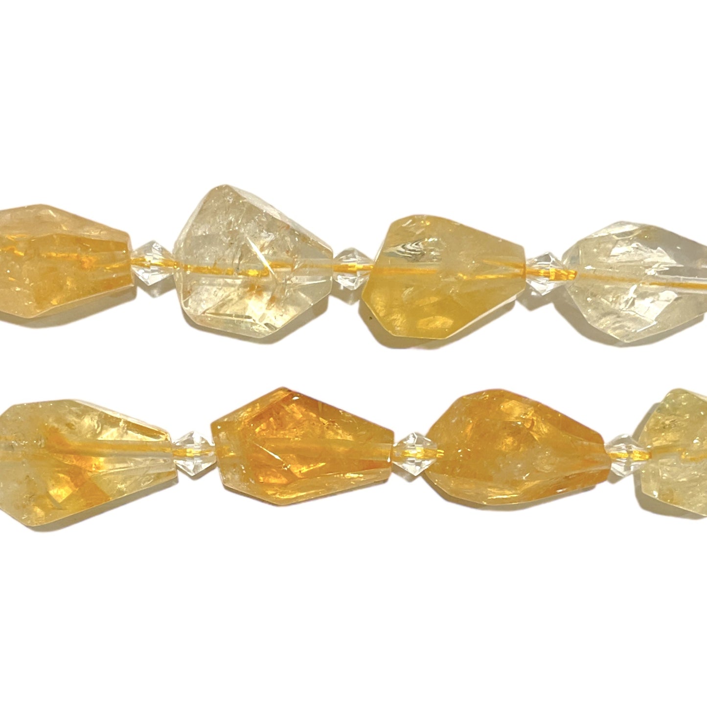 Fil forme libre pendentifs Citrine chauffée chauffé - Foliesbijoux