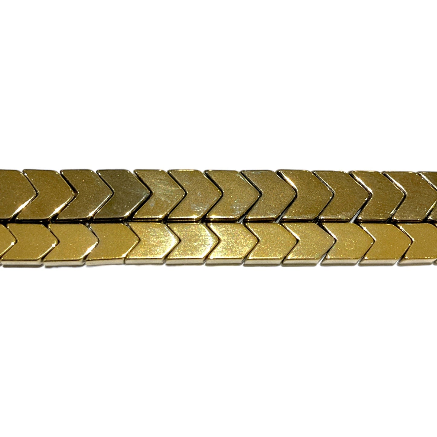 Fil de perle Hématite electroplaquée dorée/bronze HED-60 - Foliesbijoux