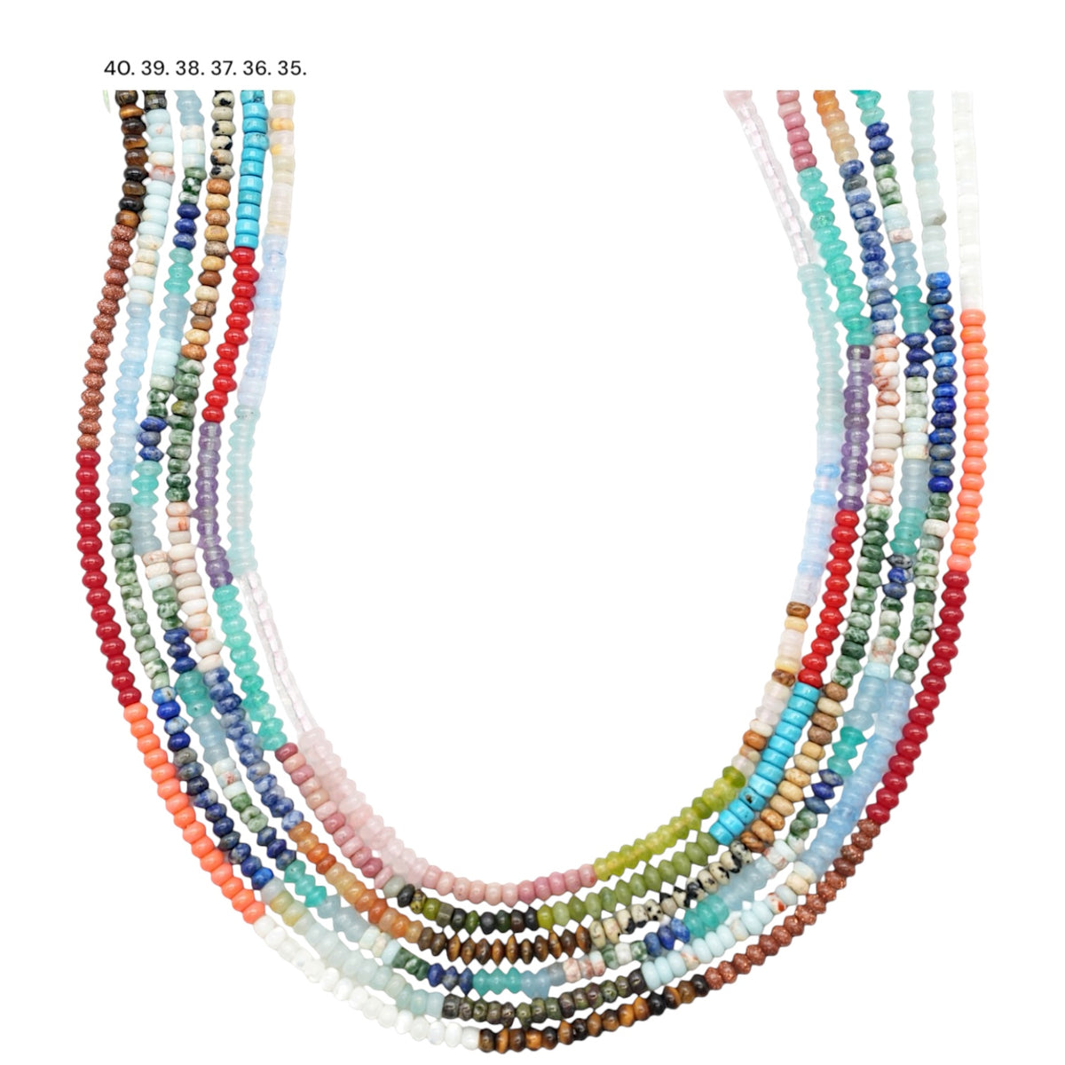 Fil de perle rondelles Jade teinté 2x4 mm (7 coloris disponible)