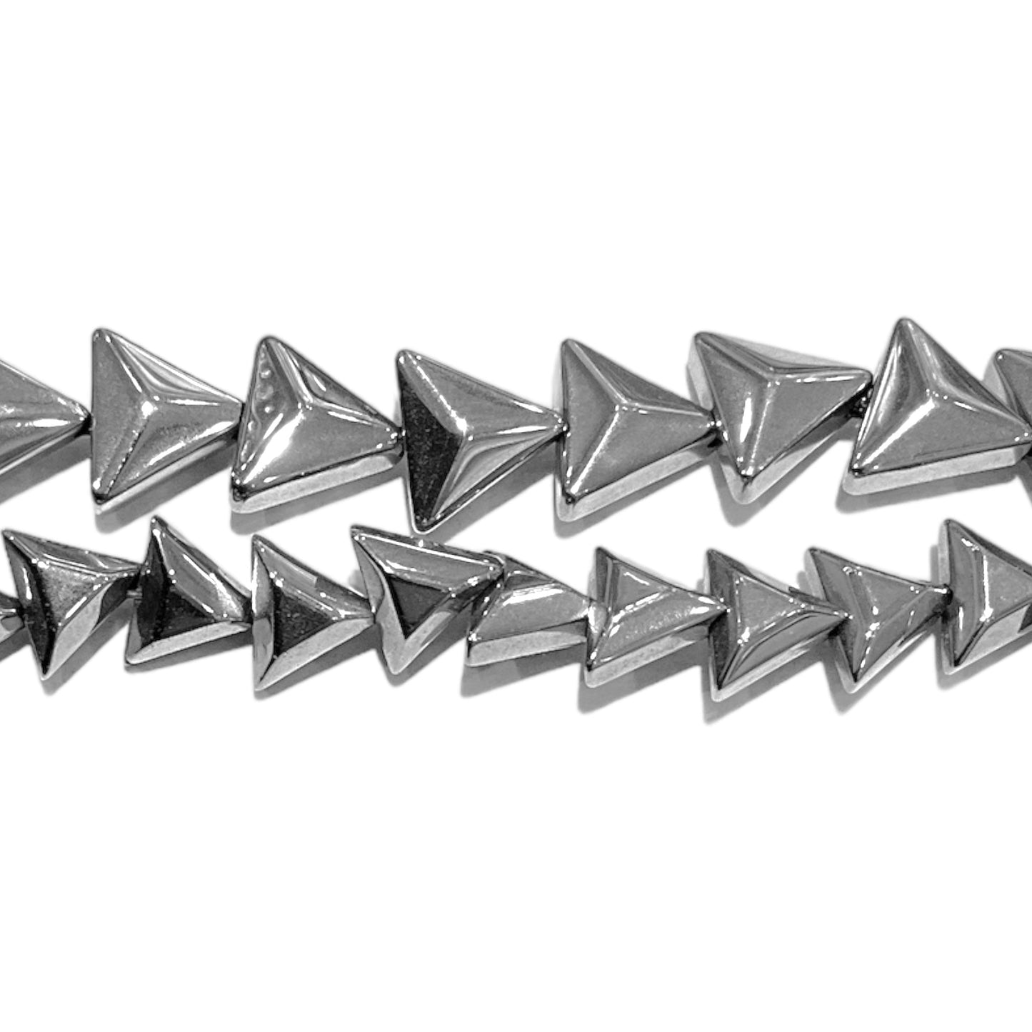 Fil de perle Hématite electroplaquée argentée claire - Foliesbijoux