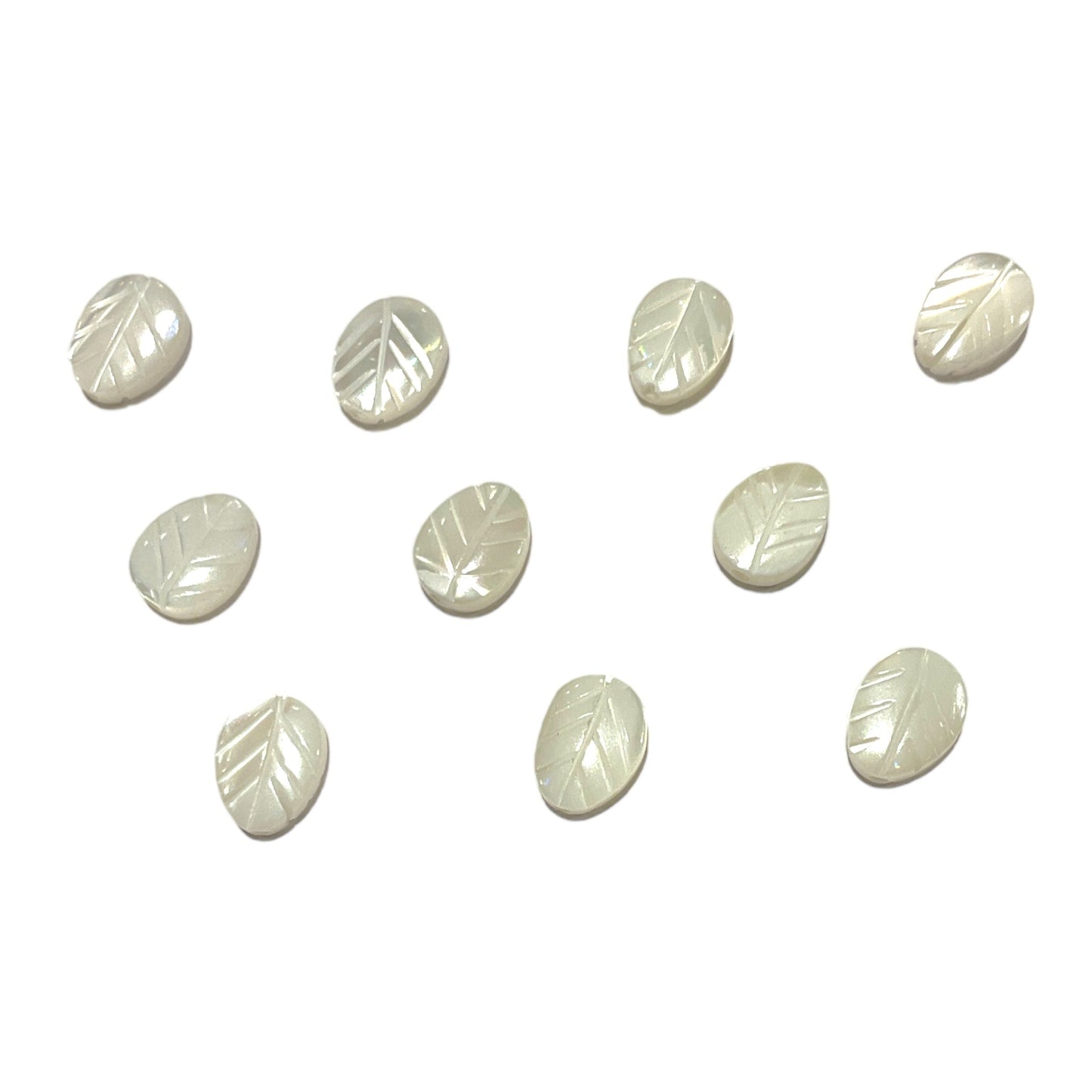 10 nacre feuille 6x8mm - Foliesbijoux
