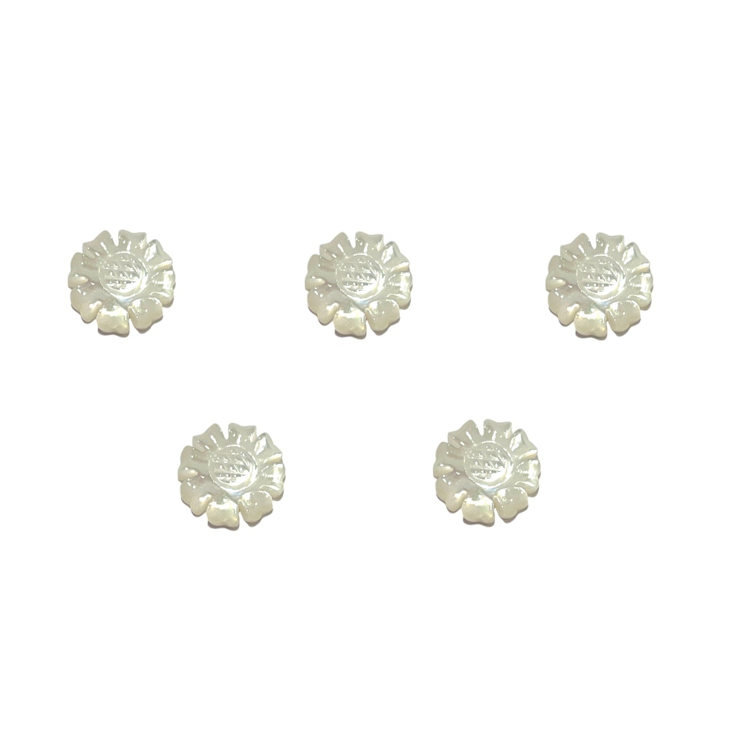 5 nacre forme paquerette 10mm - Foliesbijoux