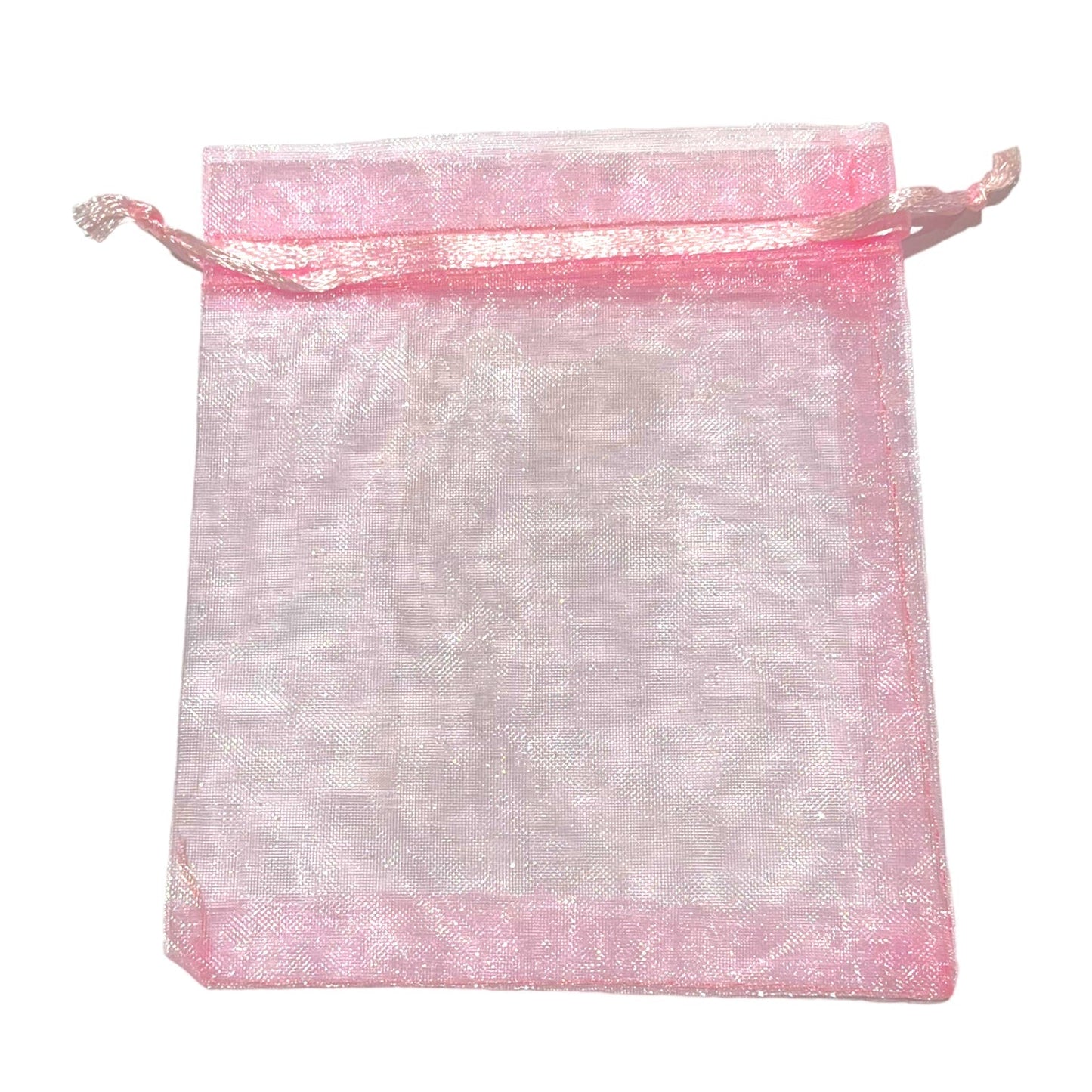 100 pochon organza rose 10 x 12 cm - Foliesbijoux