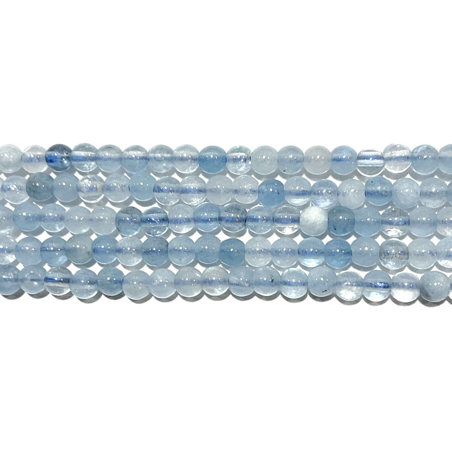 Fil de perle Aigue marine AA 3 mm - Foliesbijoux