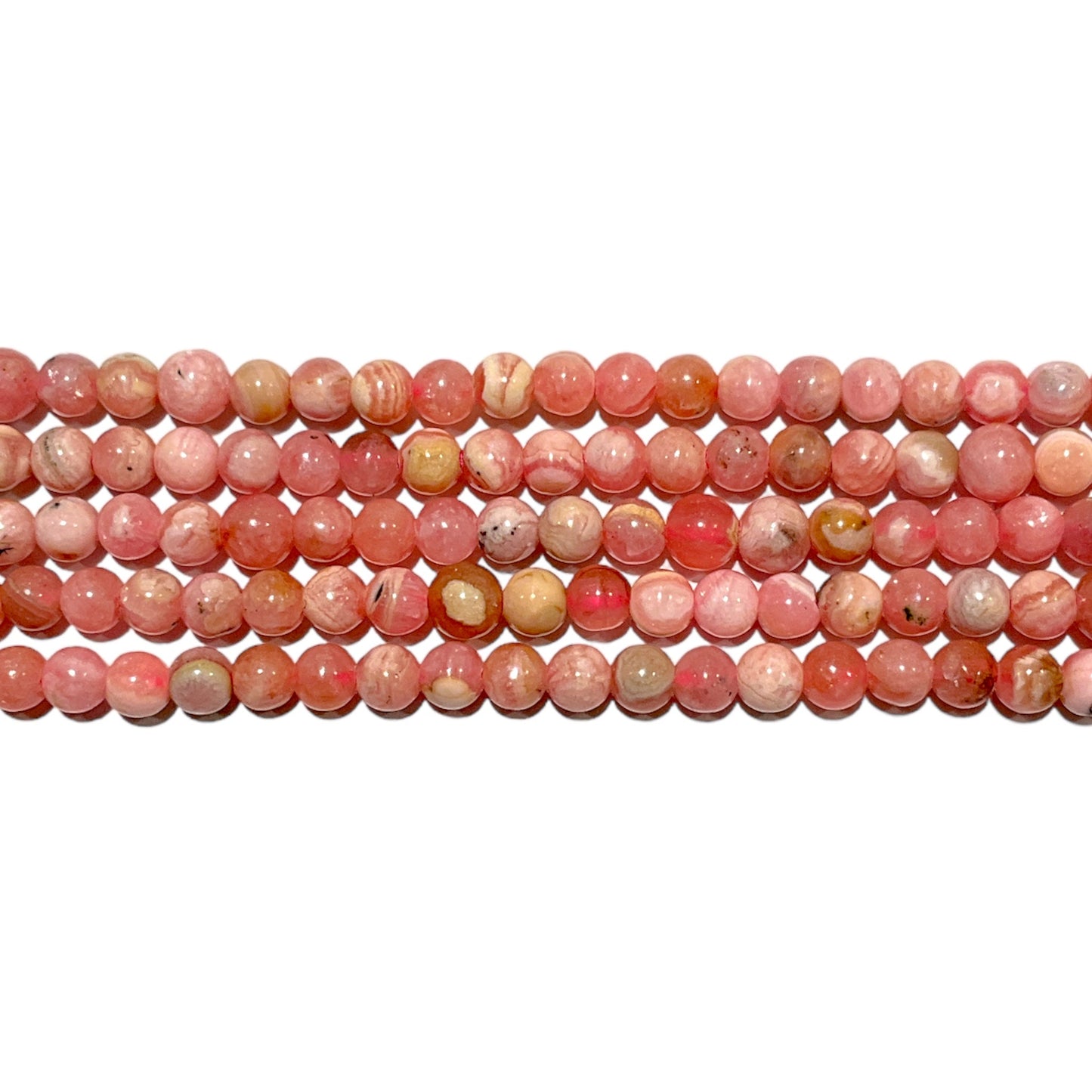 Fil de perle Rhodocrosite 3 mm A+ - Foliesbijoux