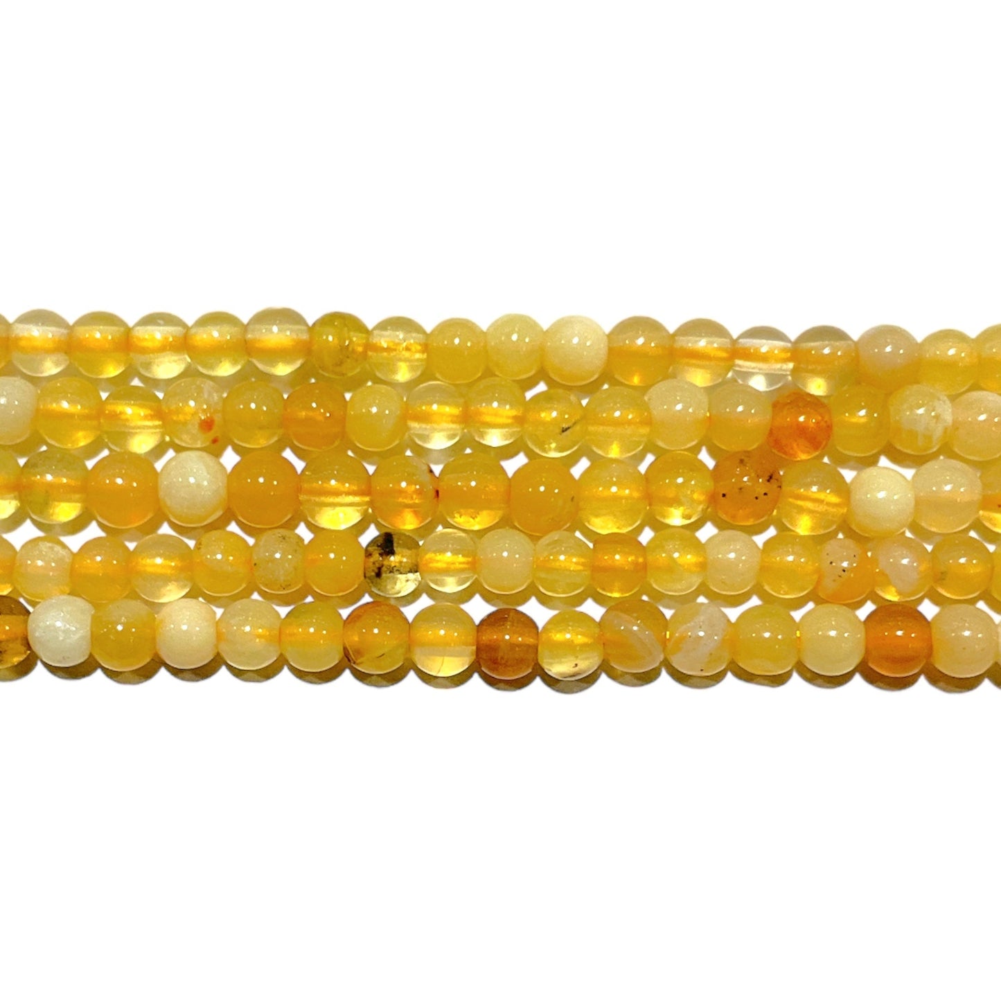 Fil de perle Opale jaune 3 mm A - Foliesbijoux