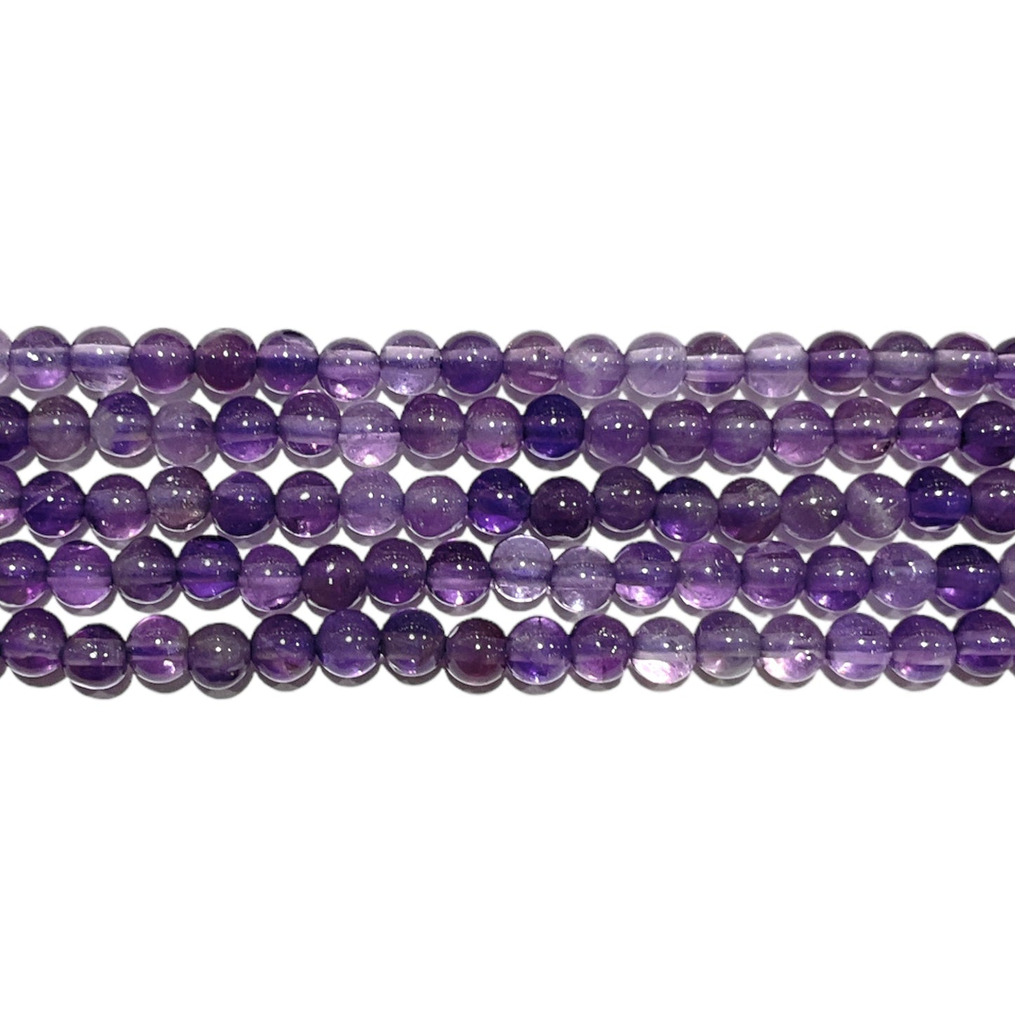 Fil de perle Amethyste A+ 3 mm / 4 mm - Foliesbijoux