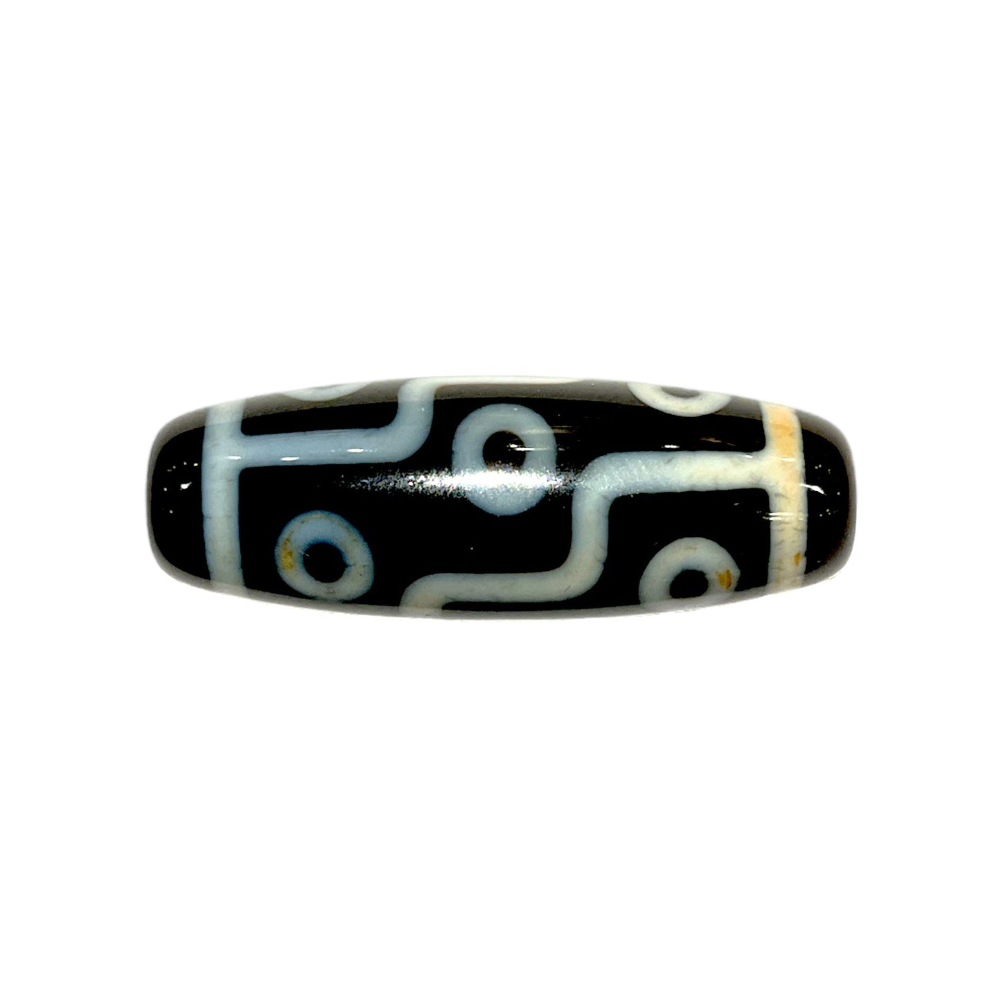 Perle a l’unité Agate Tibetaine Dzi - Foliesbijoux