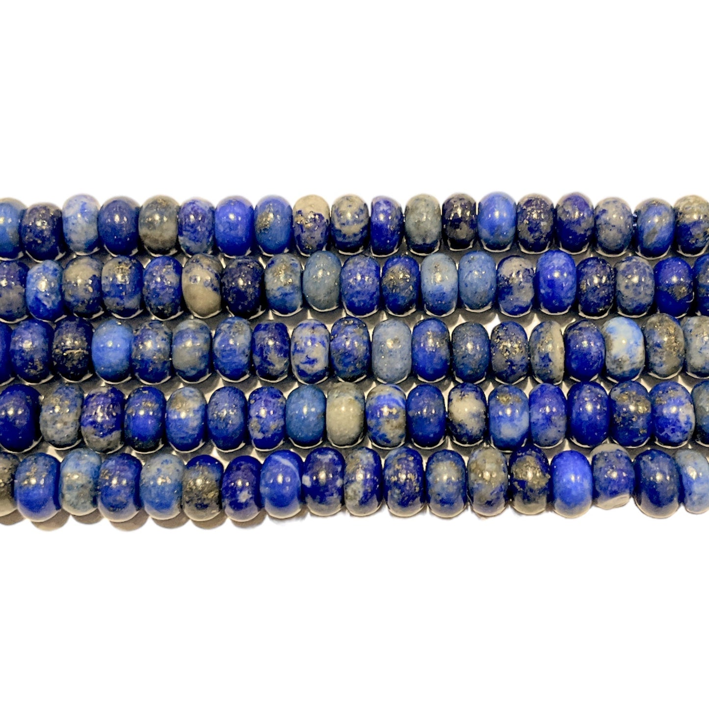 Fil de perle rondelle Lapis lazuli - Foliesbijoux