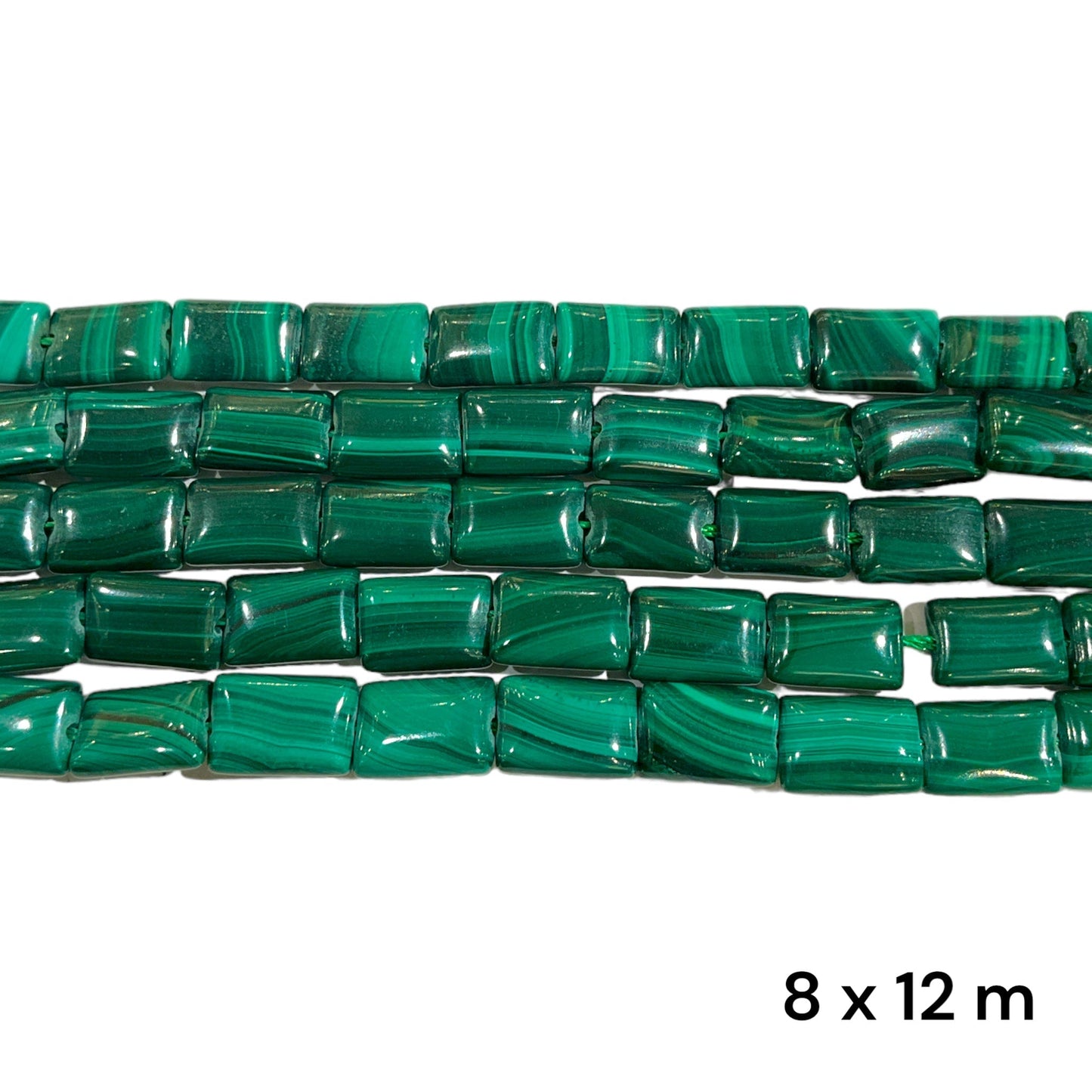 Fil Malachite rectangle multi variante - Foliesbijoux