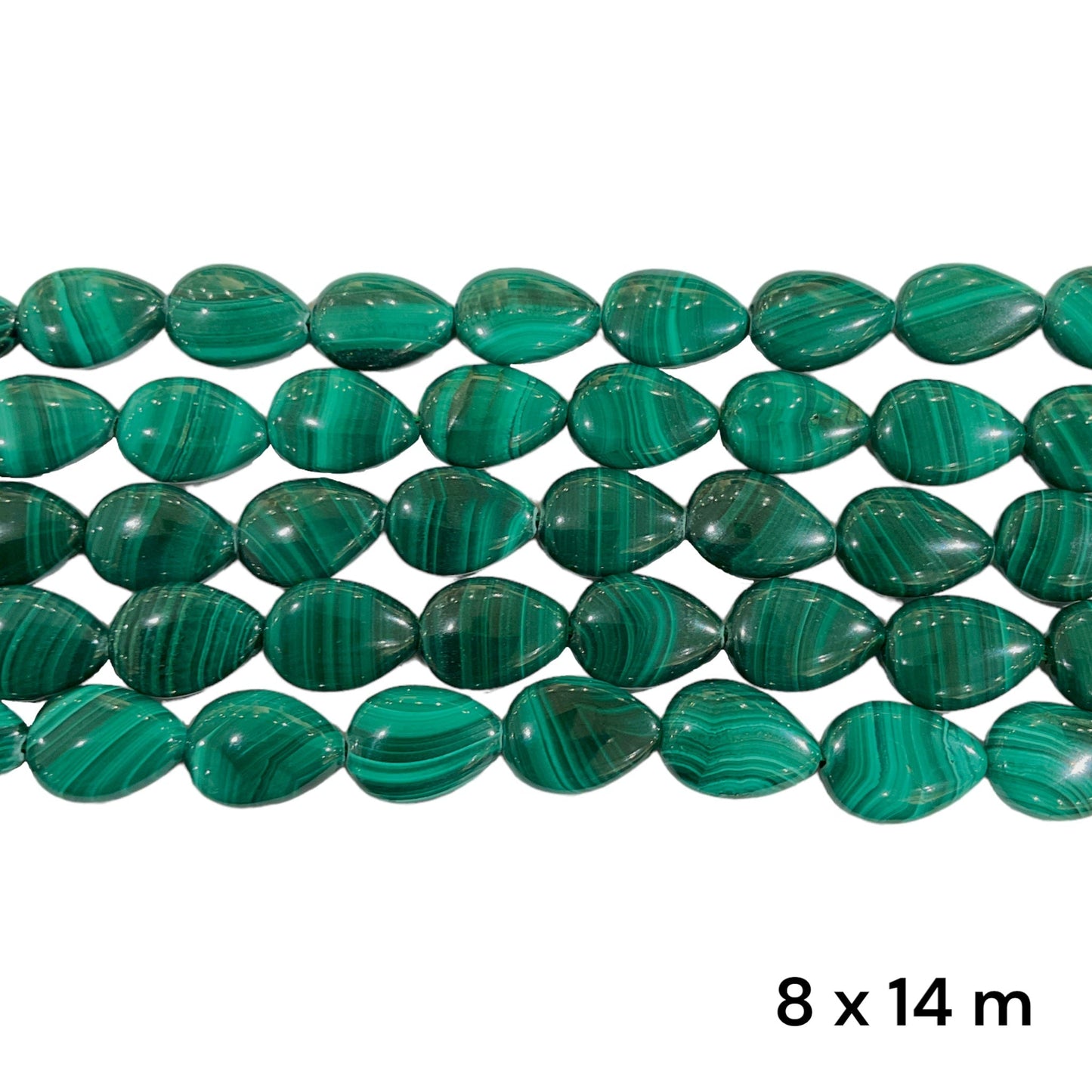 Fil Malachite goutte multi variante - Foliesbijoux
