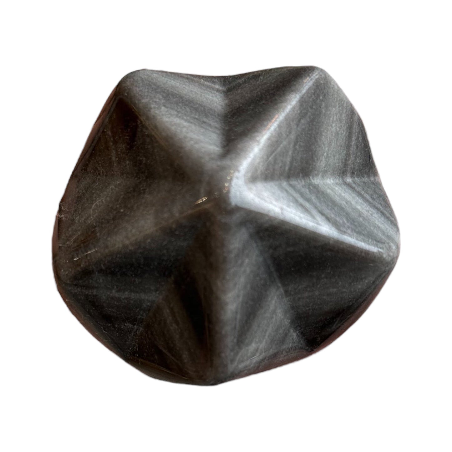 Etoile en Obsidienne argenté au kg - Foliesbijoux