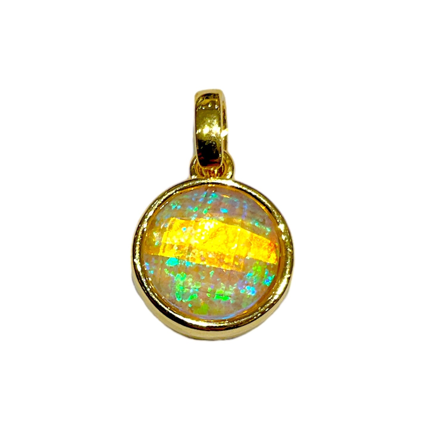 Pendentif Opale synthétique 4P - Foliesbijoux