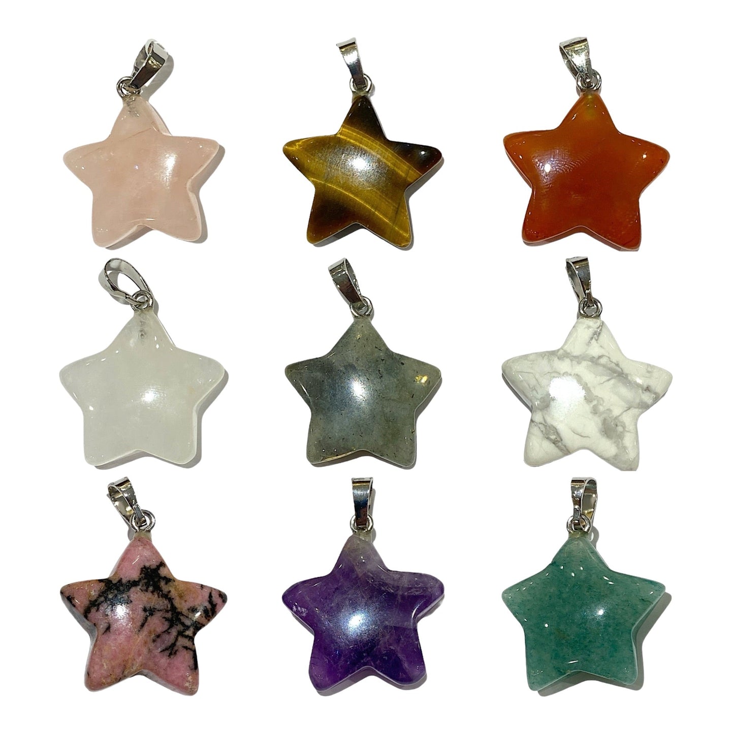 Pendentif en pierre étoile - Foliesbijoux