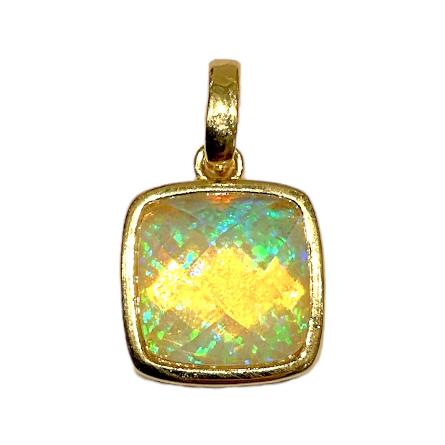 Pendentif Opale synthétique 12P - Foliesbijoux