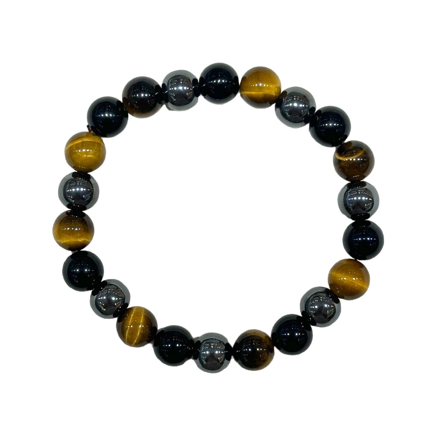 Bracelet Triple protection AA+ taille homme - Foliesbijoux