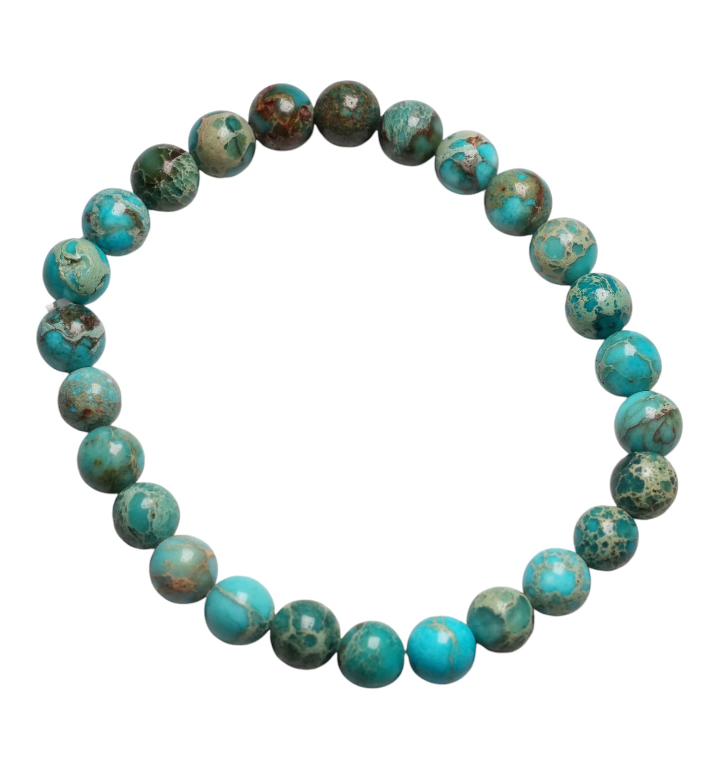 Bracelet Jaspe impérial bleu claire chauffé pour enfant - Foliesbijoux