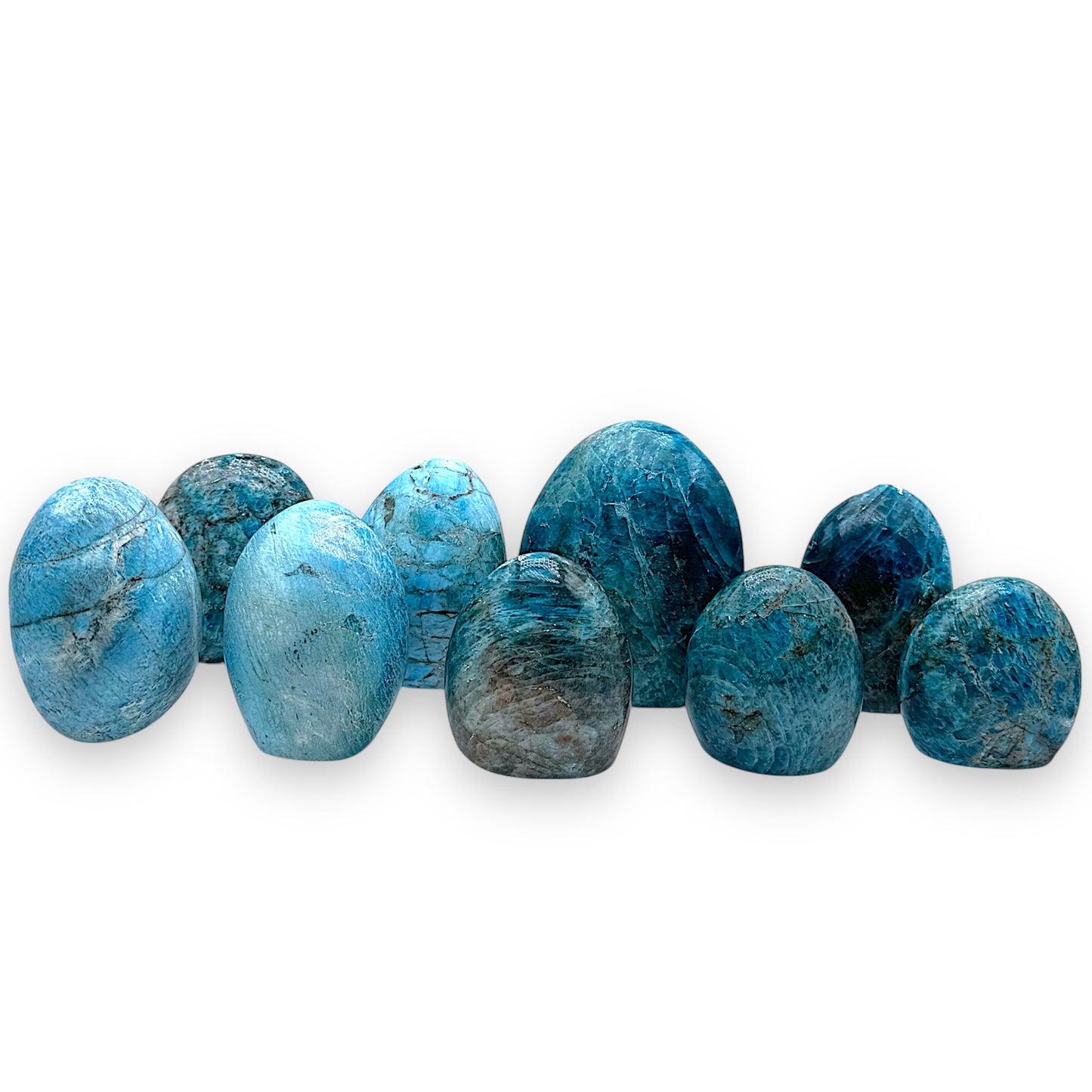 Apatite bleue forme libre - Foliesbijoux