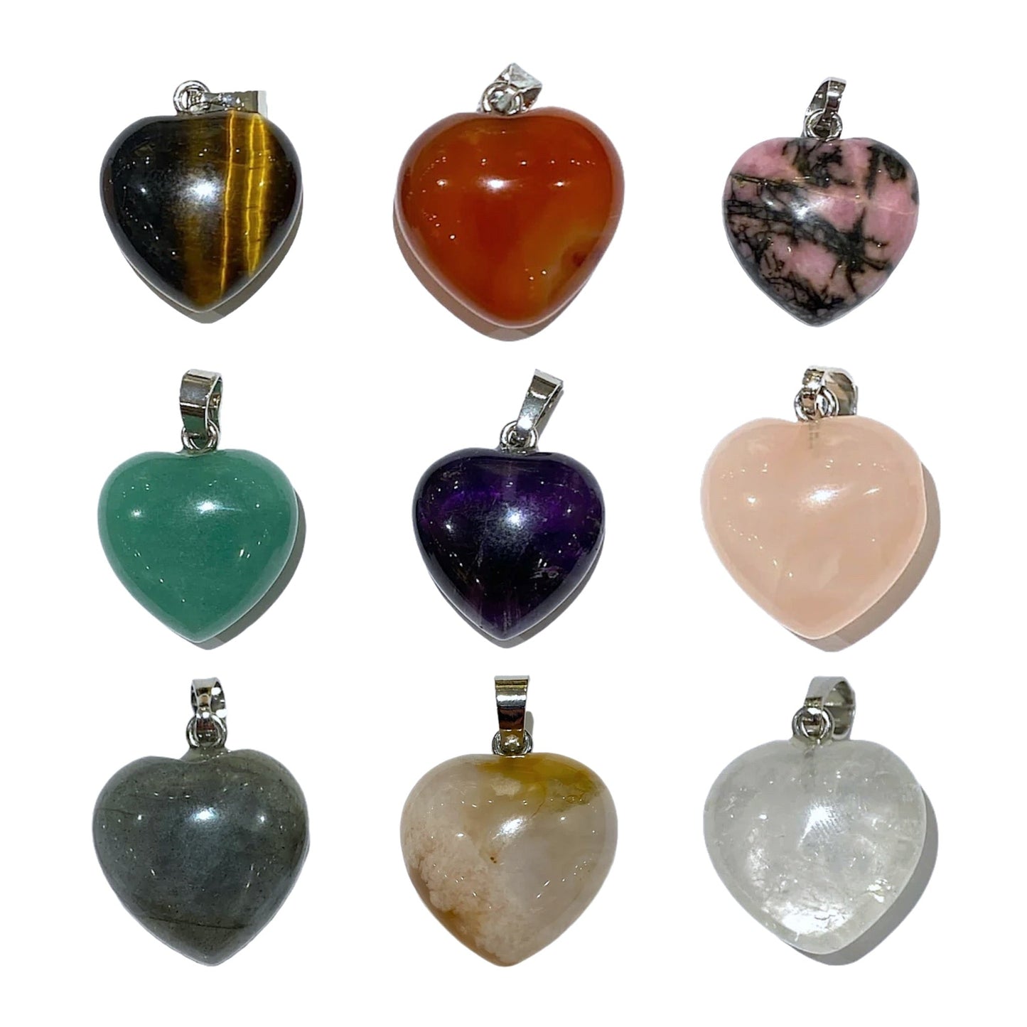 Pendentif en coeur argenté - Foliesbijoux