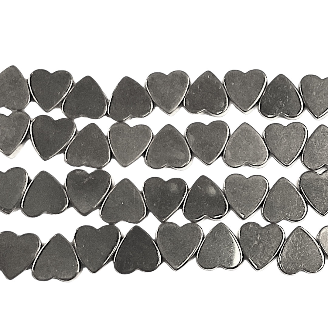 Fil de perle Hématite electroplaquée argenté/claire HEA-87 - Foliesbijoux