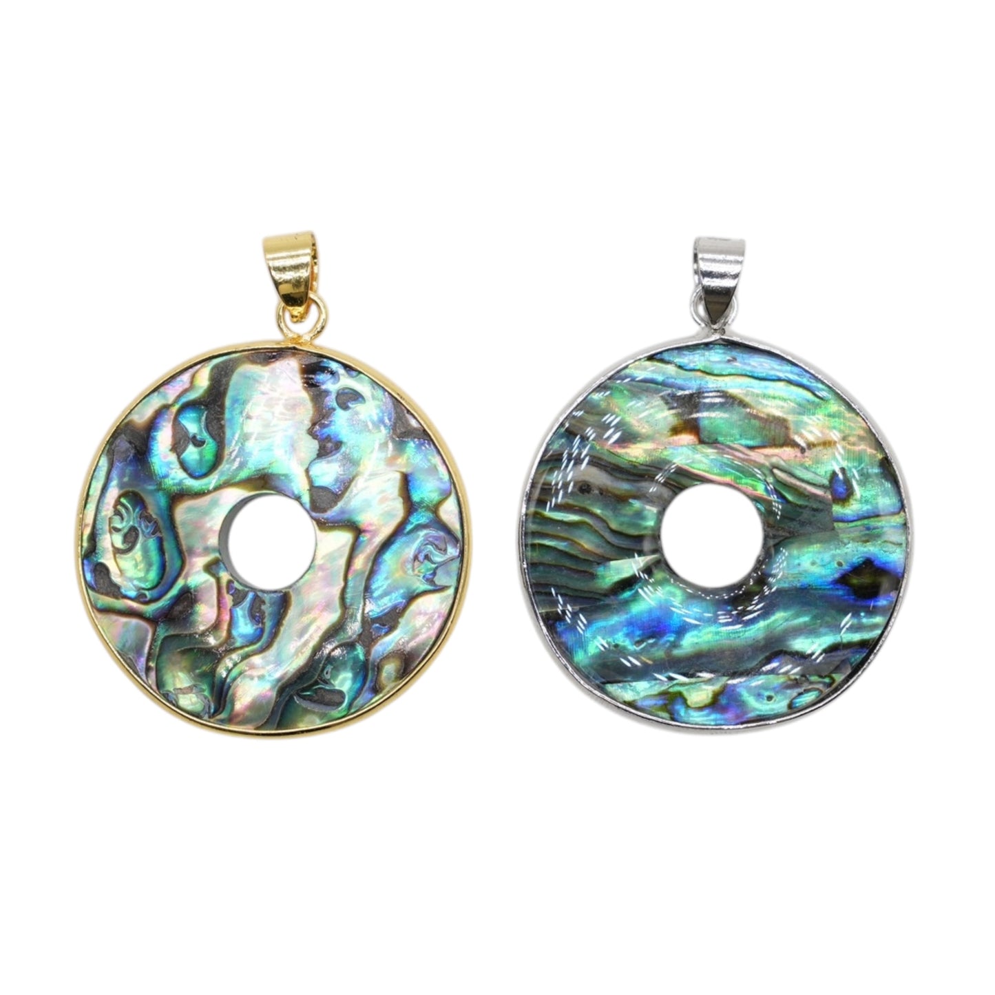 Pendentif Donut en Ormeau 3 cm