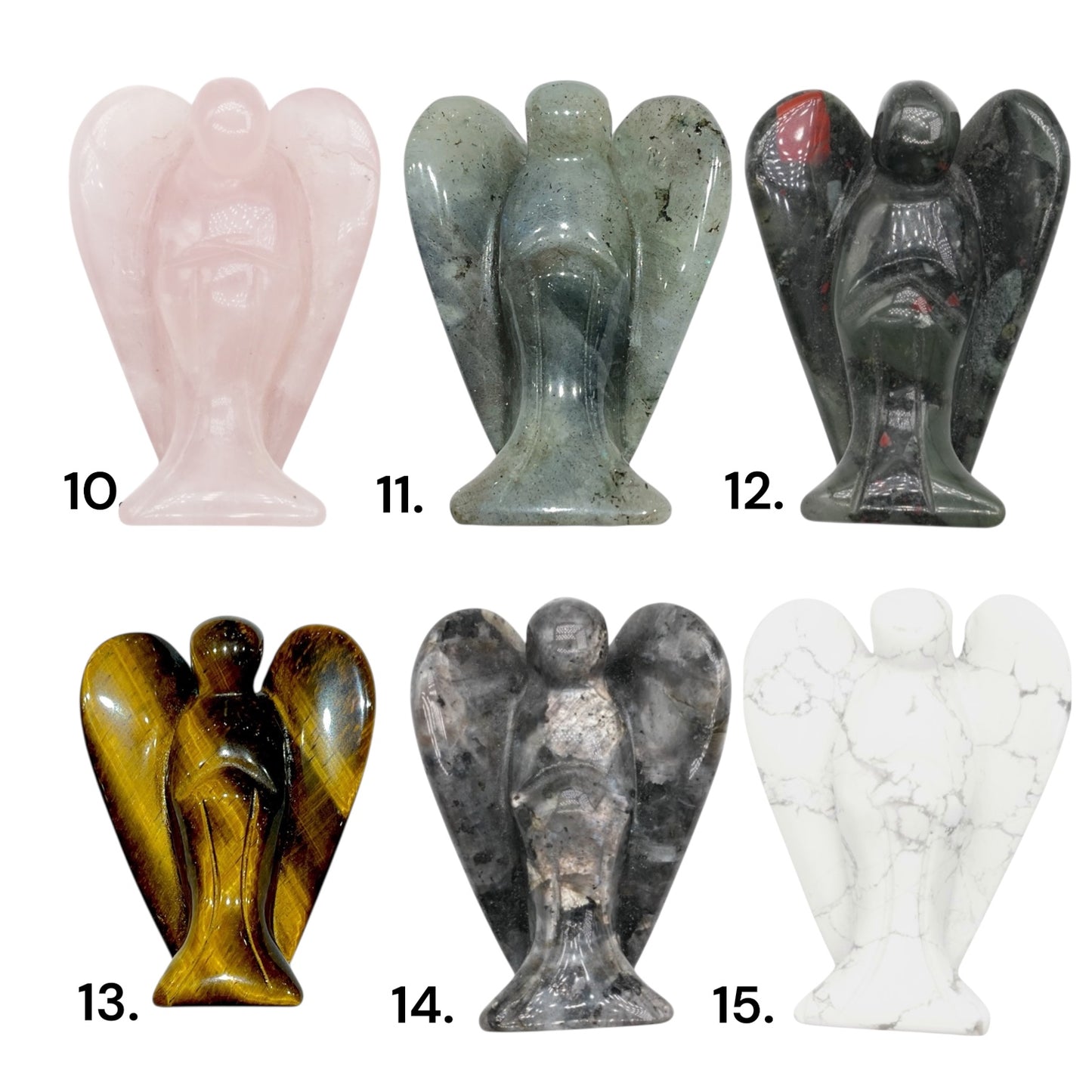 Figurine ange 4.5x3.5 cm (15 pierres disponible)