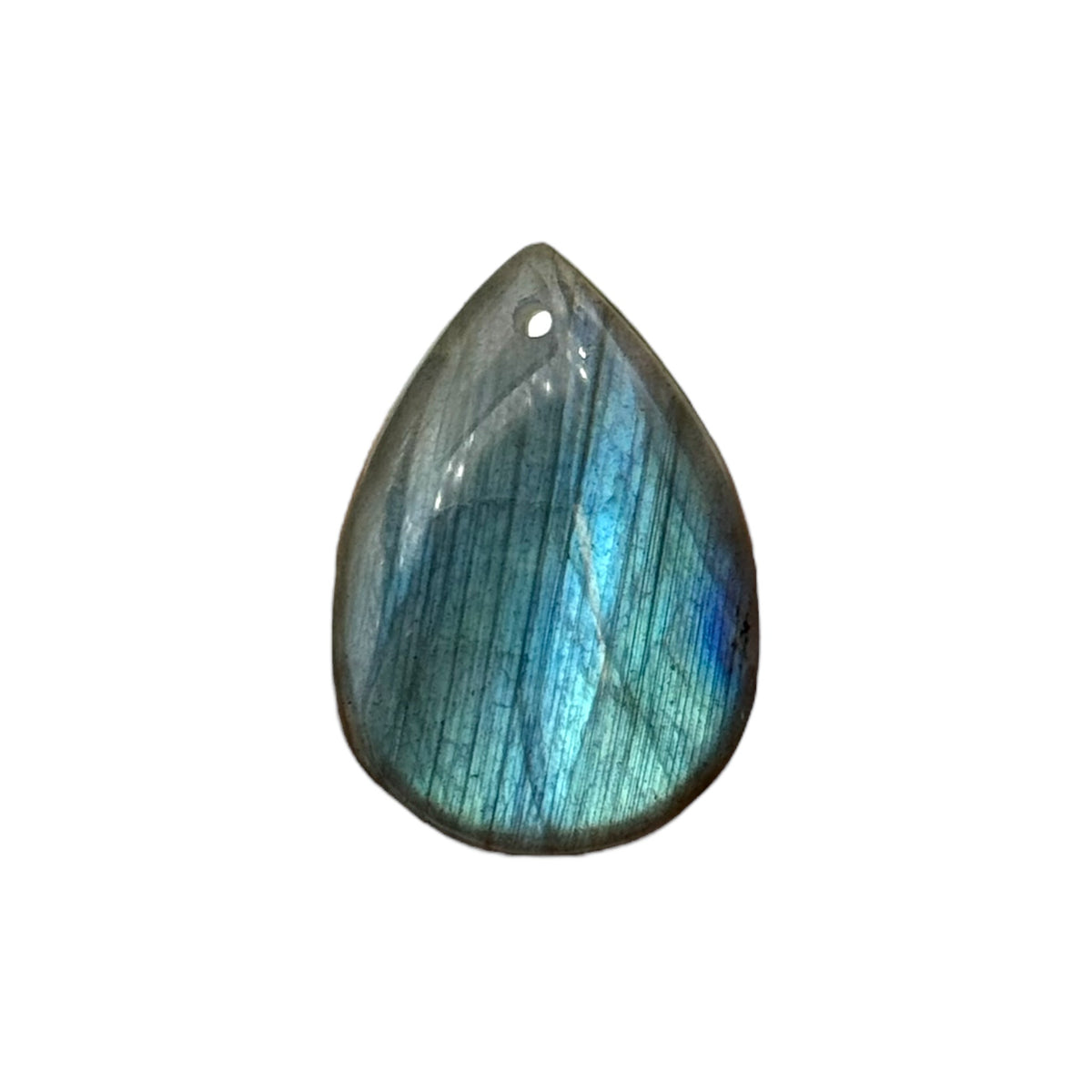 Pendentif goutte plate percé devant - Foliesbijoux