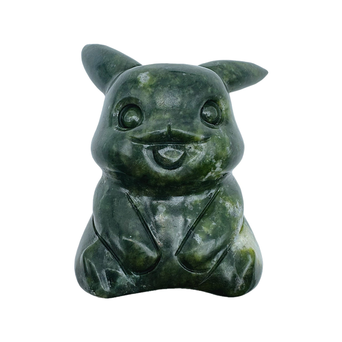 Figurine Pikachu en Jade néphrite - Foliesbijoux
