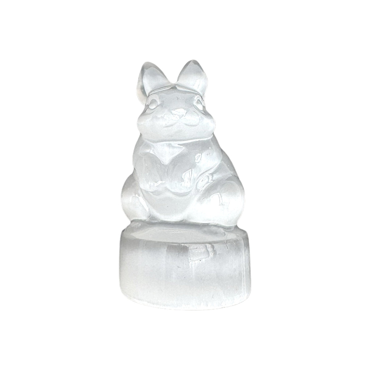 Figurine lapin en selenite - Foliesbijoux