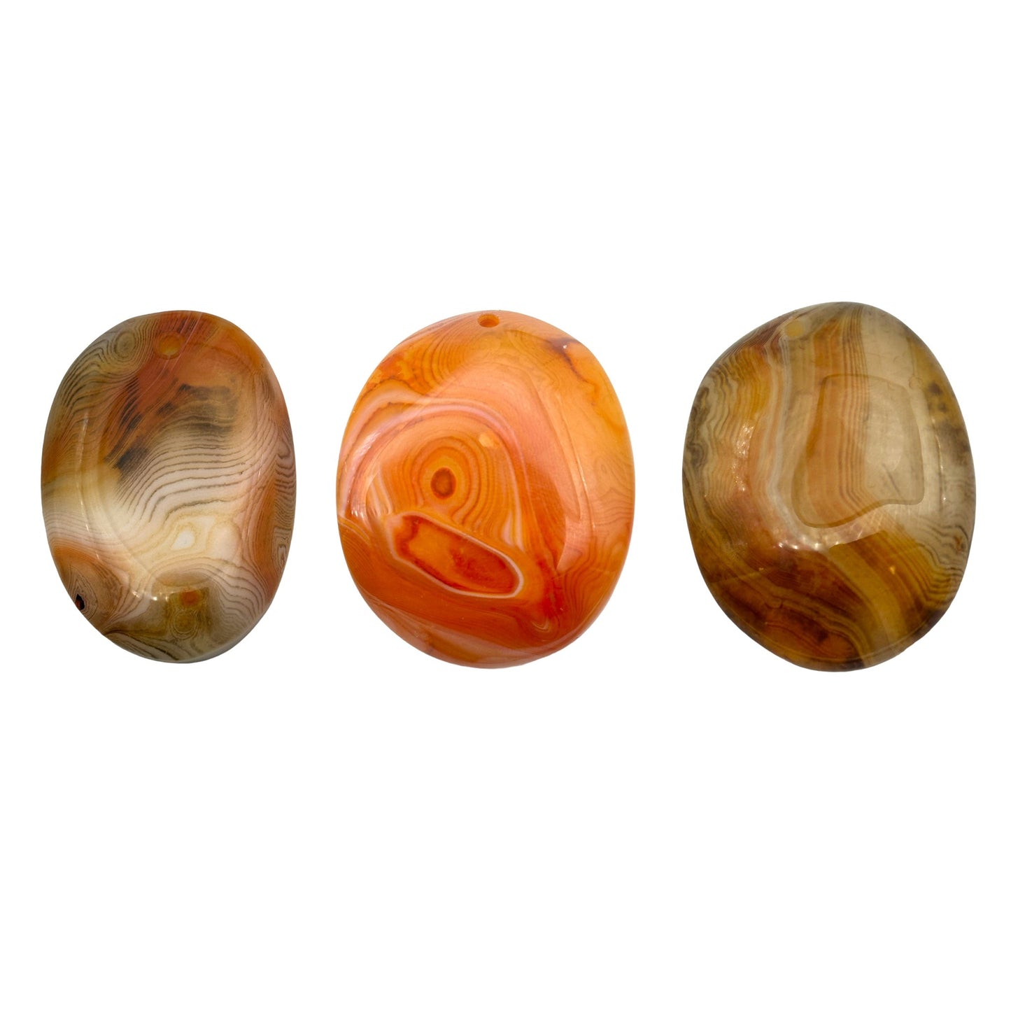 Pendentif Agate du Botswana 27 x 43 mm - Foliesbijoux