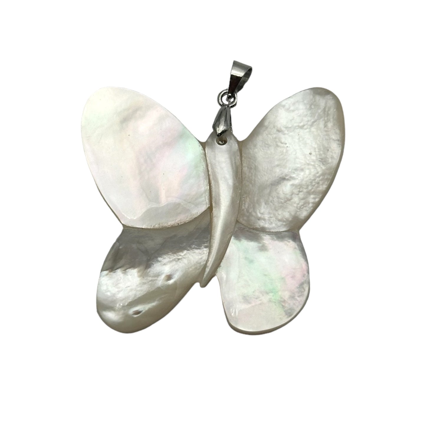 Pendentif Papillon nacre blanche - Foliesbijoux