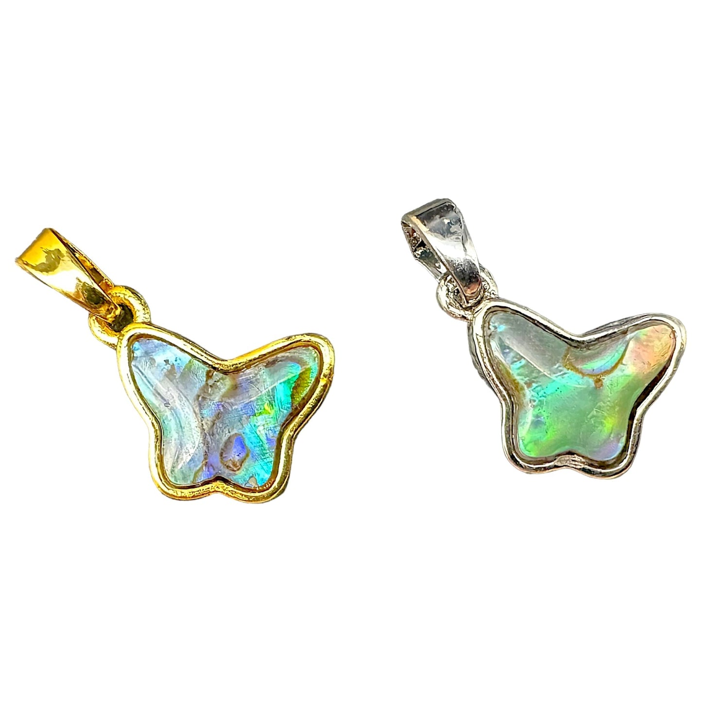 Pendentif coquille d’ormeau papillon 1 x 1 cm - Foliesbijoux