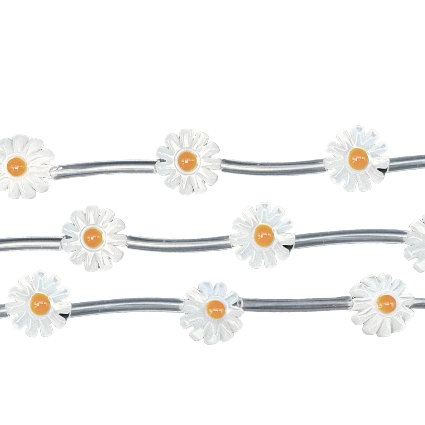 Fil de marguerite en nacre 10 mm - Foliesbijoux