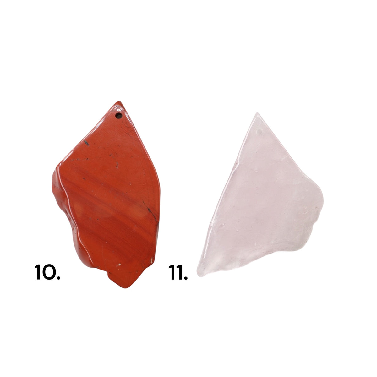 Pendentif forme libre percé devant (bélière non incluse) (11 pierres disponible)