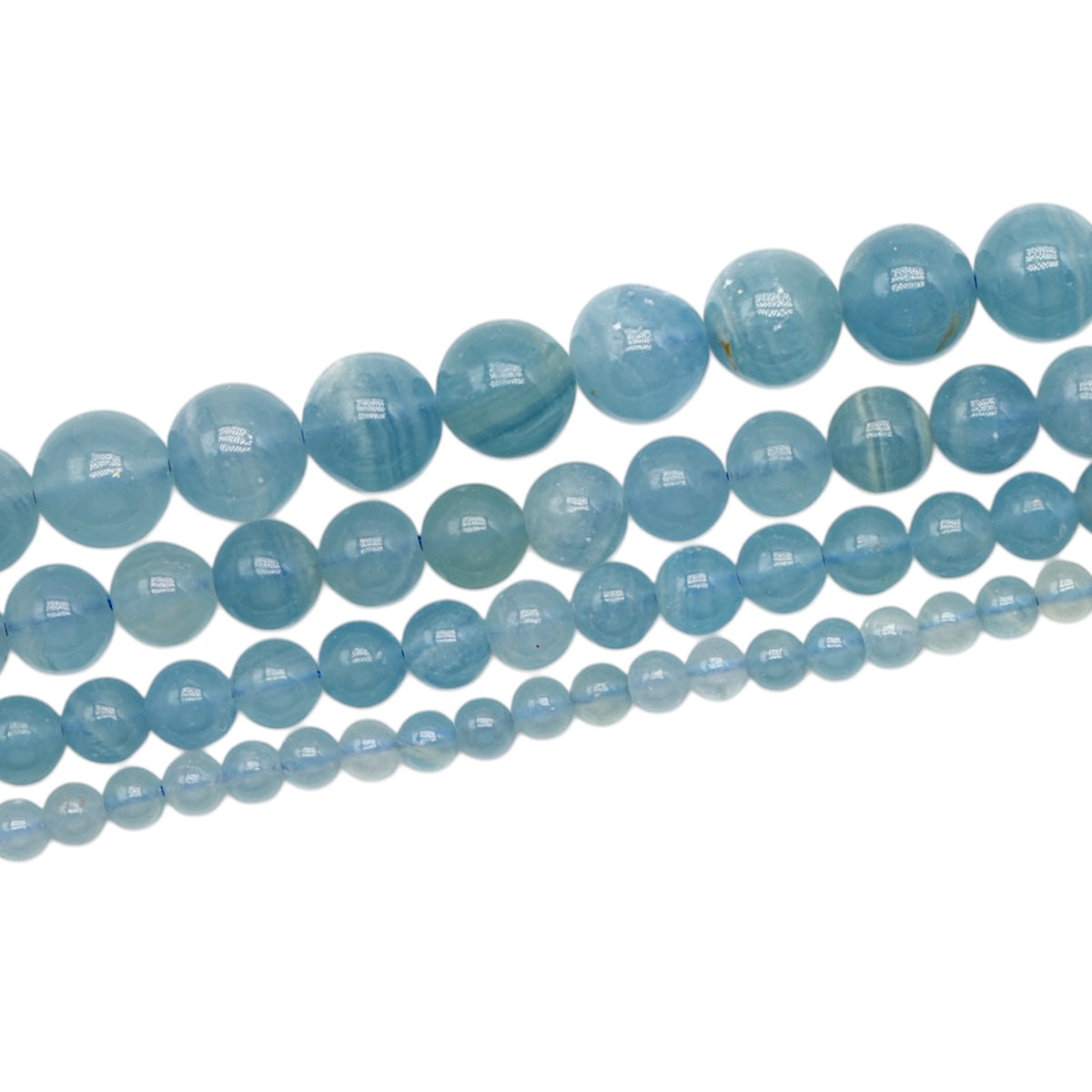 Fil de perle Calcite bleue AAA