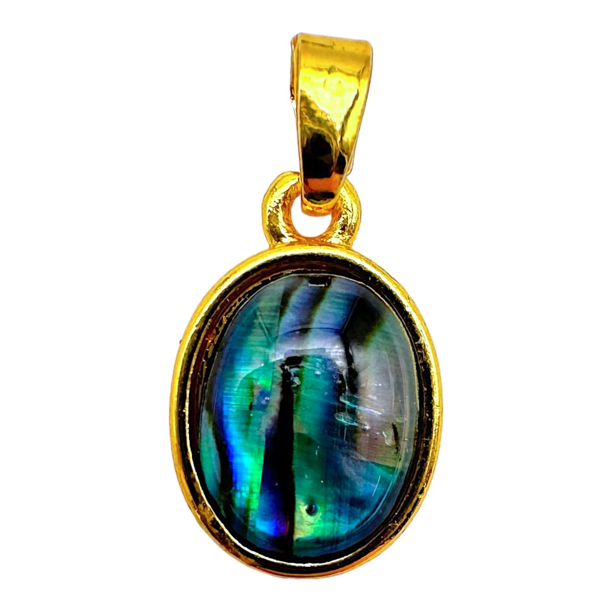 Pendentif coquille d’ormeau ovale 1 x 1 cm - Foliesbijoux