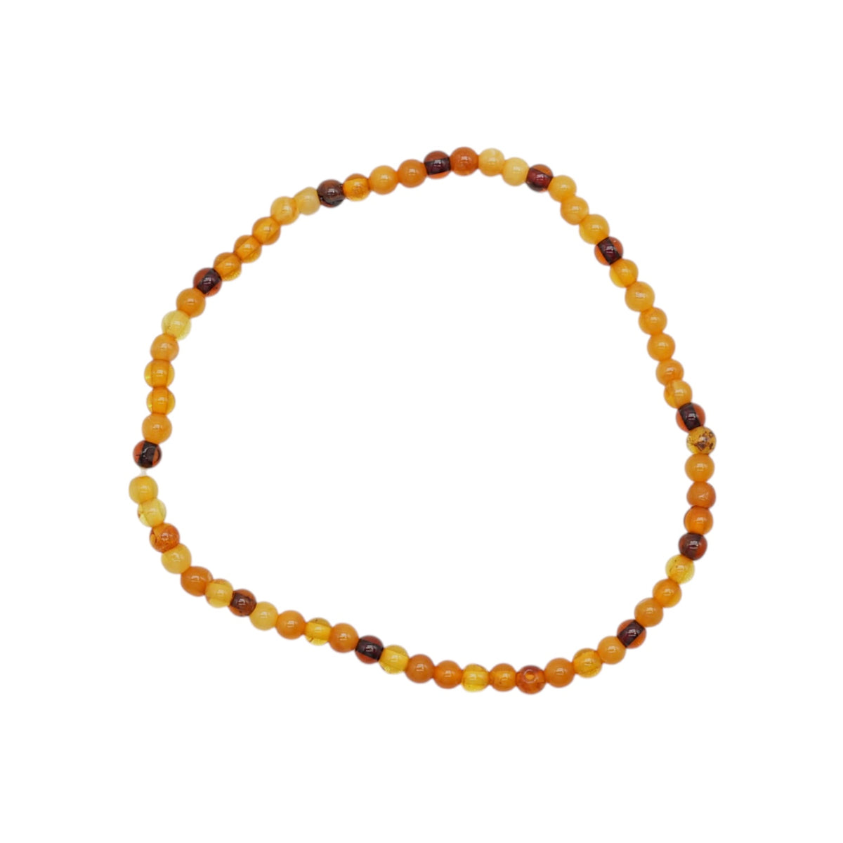 Bracelet ambre multicolore adulte 3.5 mm